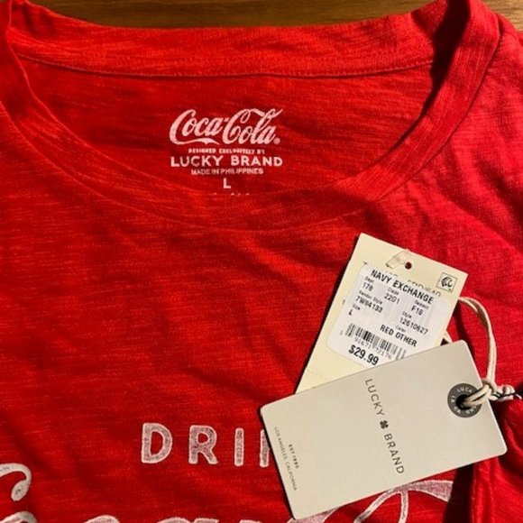 NWT Lucky Brand COKE tshirt - Picture 2 of 2